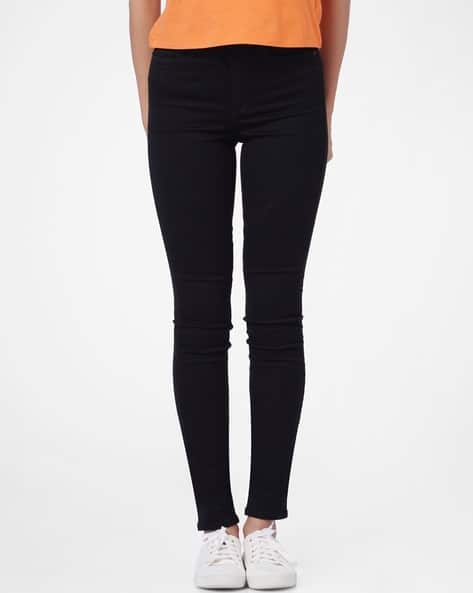 JDY BY ONLY Women Mid-Rise Skinny Solid Clean Jeans