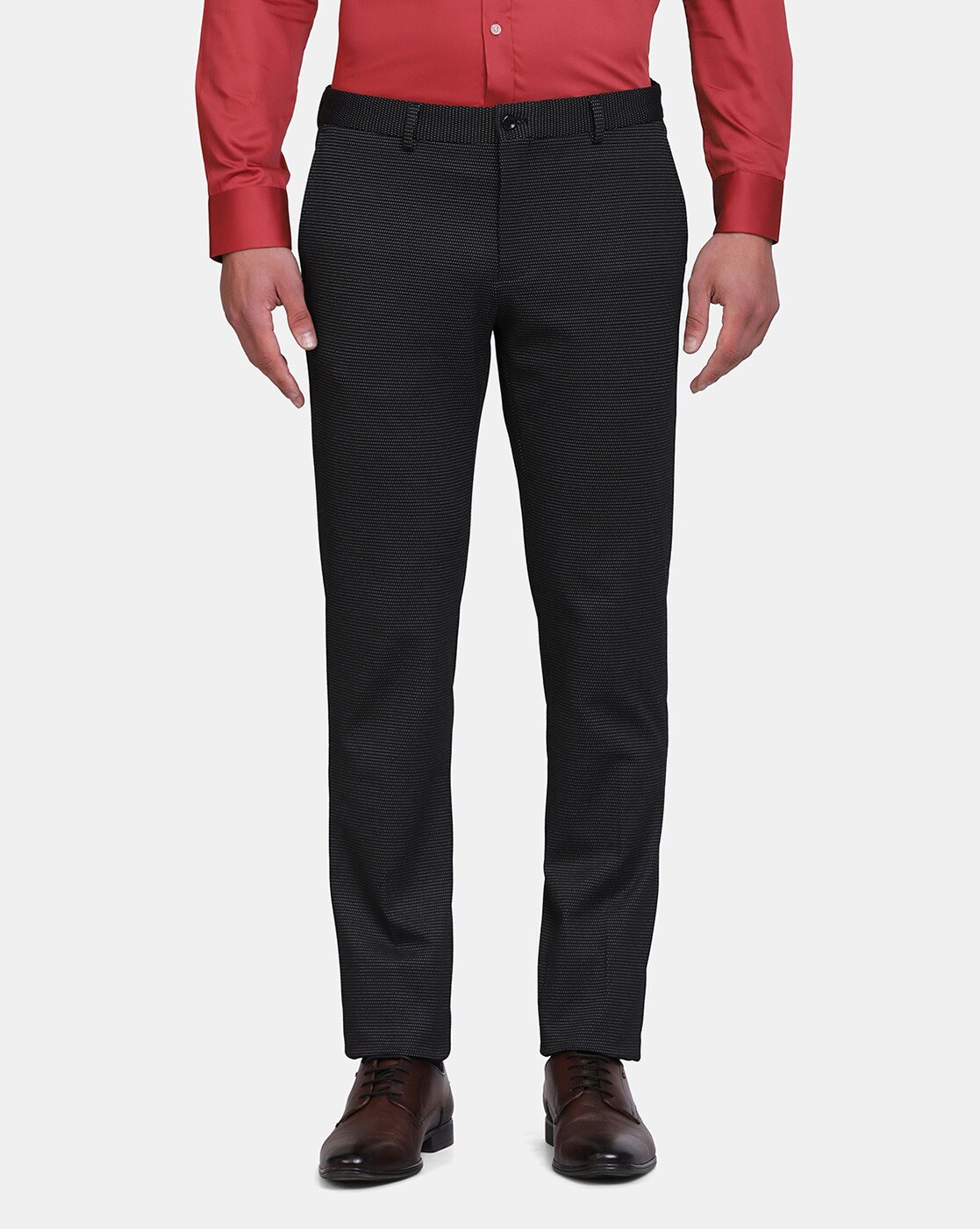 Check chino trousers COLOUR anthracite - RESERVED - 7232H-86P