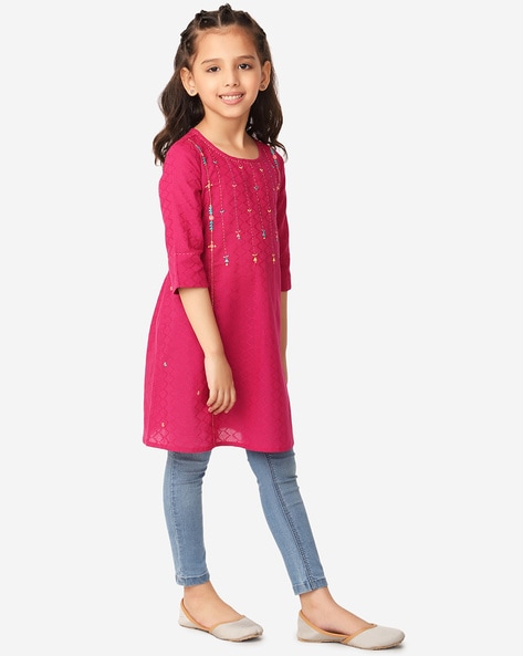 Fabindia knee store length kurtis