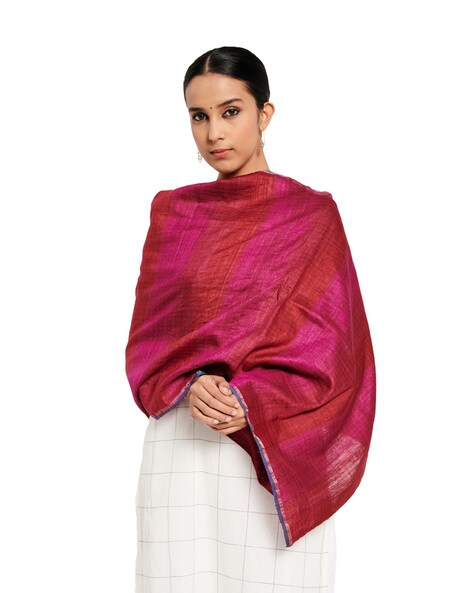 Colourblock Silk Stole Price in India