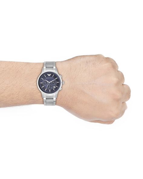 Emporio Armani Bracelet Watch With Blue Dial Ar2448 in Metallic for Men |  Lyst UK
