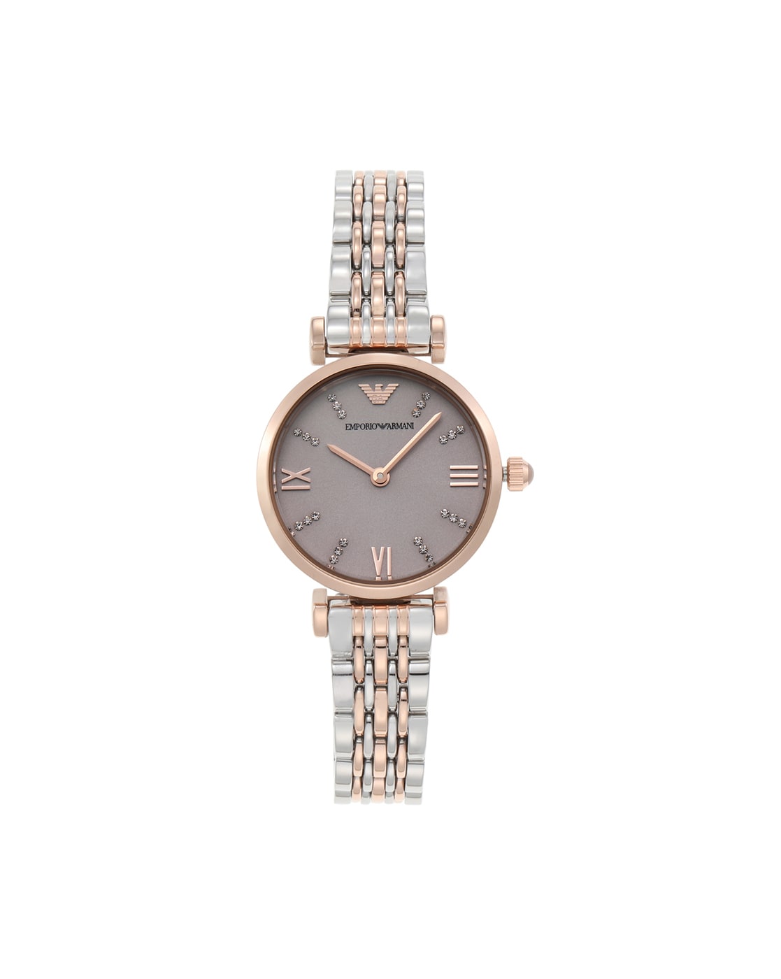 Buy EMPORIO ARMANI AR11223 Water-Resistant Analogue Watch | Dual-Toned  Color Women | AJIO LUXE