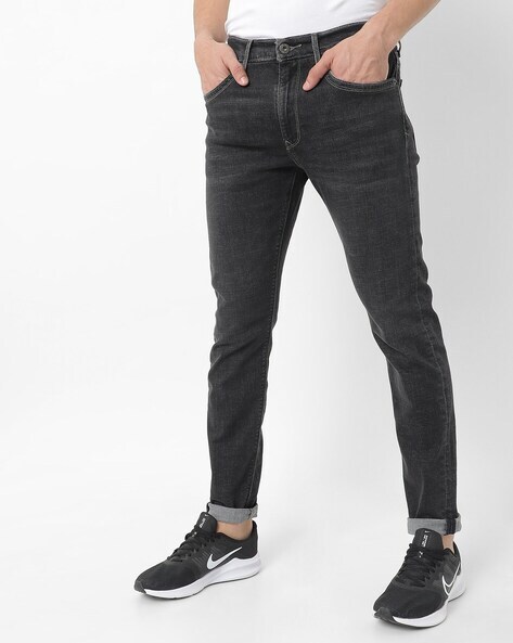 levis black slim