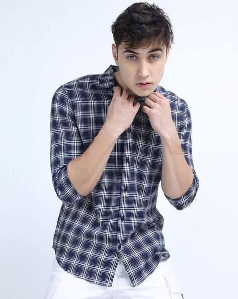 Buy Navy Blue Shirts for Men by Ketch 