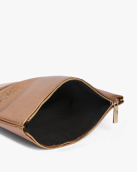 Women's Leather Pouch Clutch