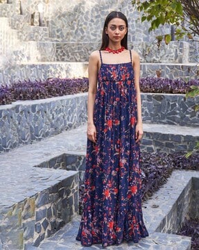 payal jain floral embroidered maxi dress