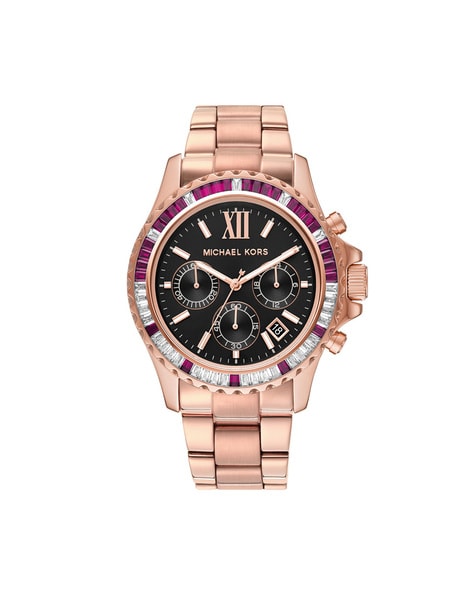 Buy Michael Kors MK6972 Water-Resistant Chronograph Watch | Rose Gold-Toned  Color Women | AJIO LUXE