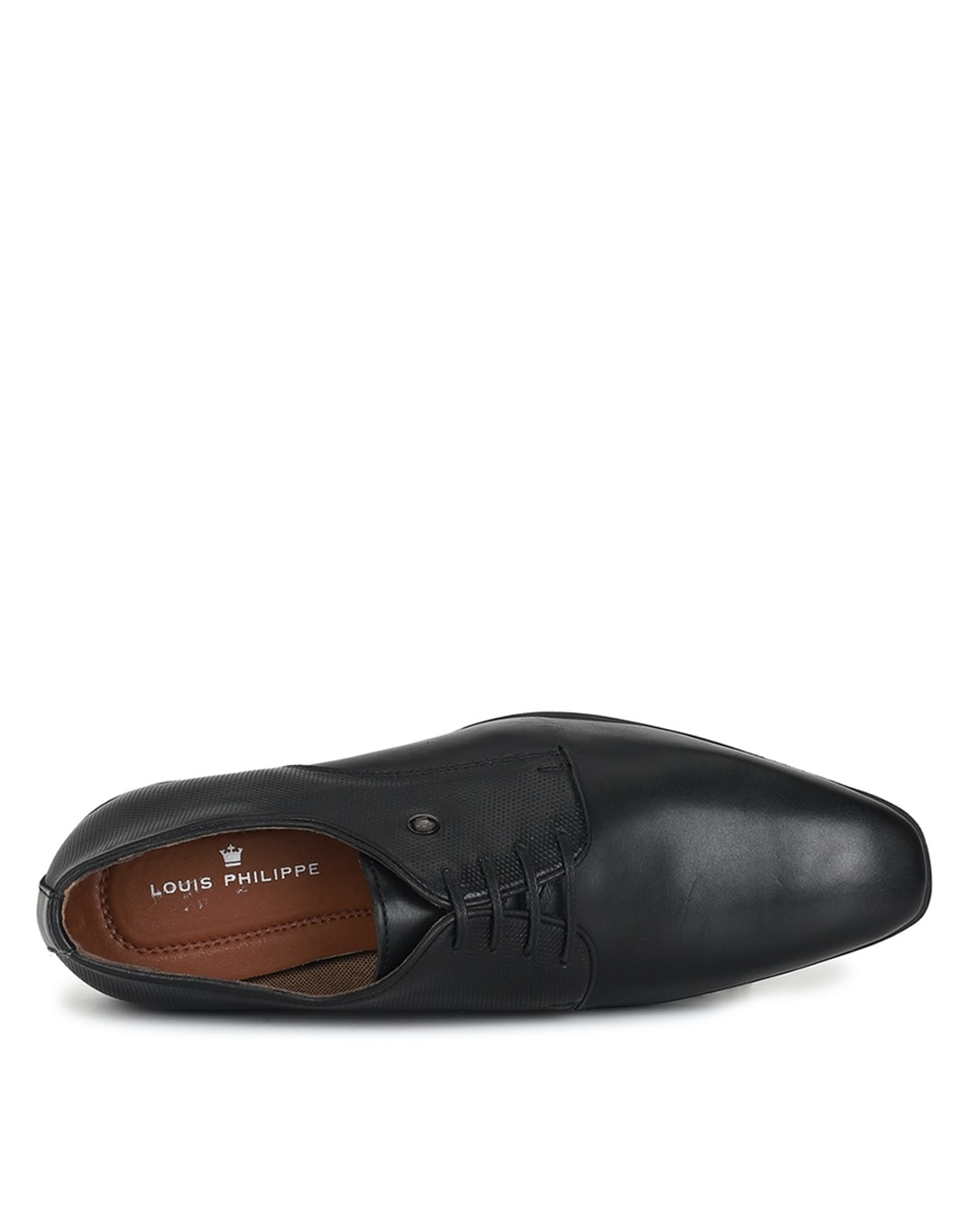 Louis Philippe Men Black Leather Formal Shoes: Buy Louis Philippe