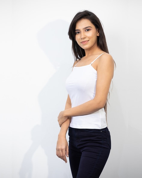 Buy White Camisoles & Slips for Women by BESIMPLE Online