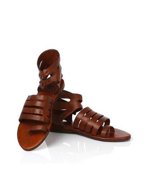 Premium AI Image | A photo of gladiator sandals full length photo