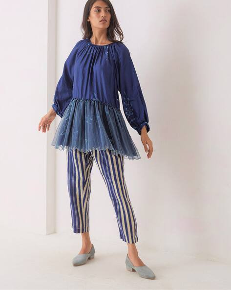 Buy EKA Full Sleeve Western Tops | Blue 