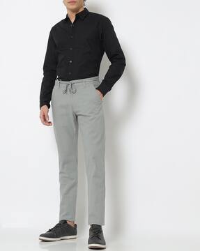Buy Grey Trousers \u0026 Pants for Men by 