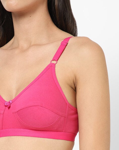 Buy Zivame Beautiful Basics Double Layered Non Wired Full Coverage Backless  Bra - Fuchsia Red at Rs.245 online