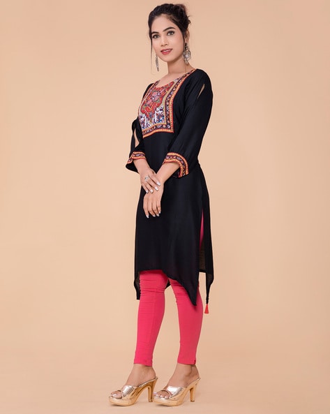 Three Cut Rayon Printed Designer Kurti at Rs.344/Piece in jaipur offer by D  To D Lifestyle