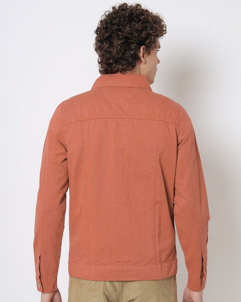 Jackets & Coats | Burnt Orange Denim Jacket | Poshmark
