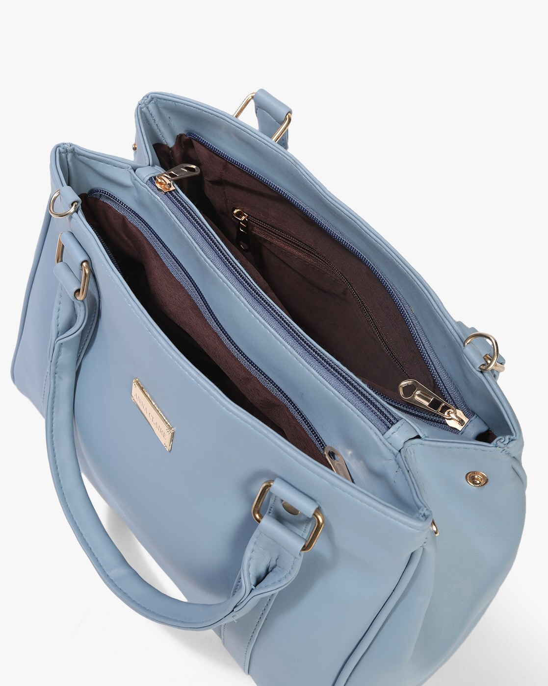 Buy online Sky Blue Pu Leather Handbag from bags for Women by Pristina for  ₹1399 at 13% off | 2024 Limeroad.com