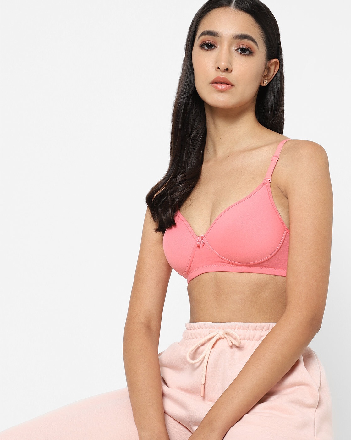 Buy Intimacy Padded Non Wired Medium Coverage T-Shirt Bra - Wine at Rs.445  online