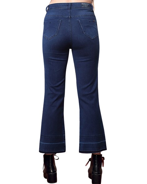 Flared Jeans with Insert Pocket