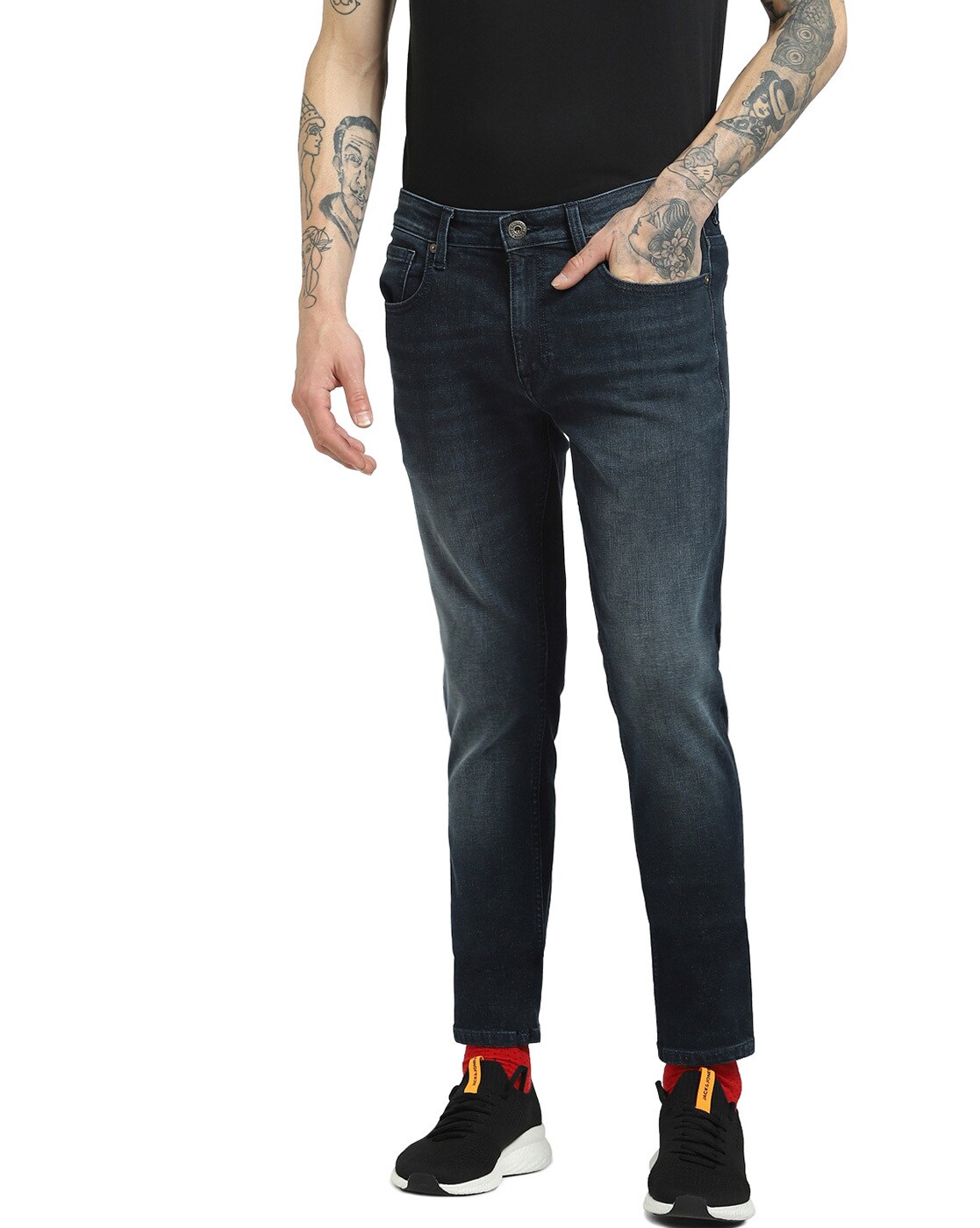 Blue Jack Straight-Leg Jeans SSENSE Men Clothing Jeans Straight Jeans 
