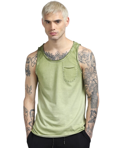 Superdry Vest in Green for Men Mens Clothing T-shirts Sleeveless t-shirts 