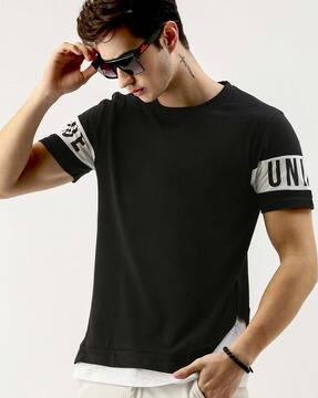 Buy Black Tshirts for Men by MANIAC 