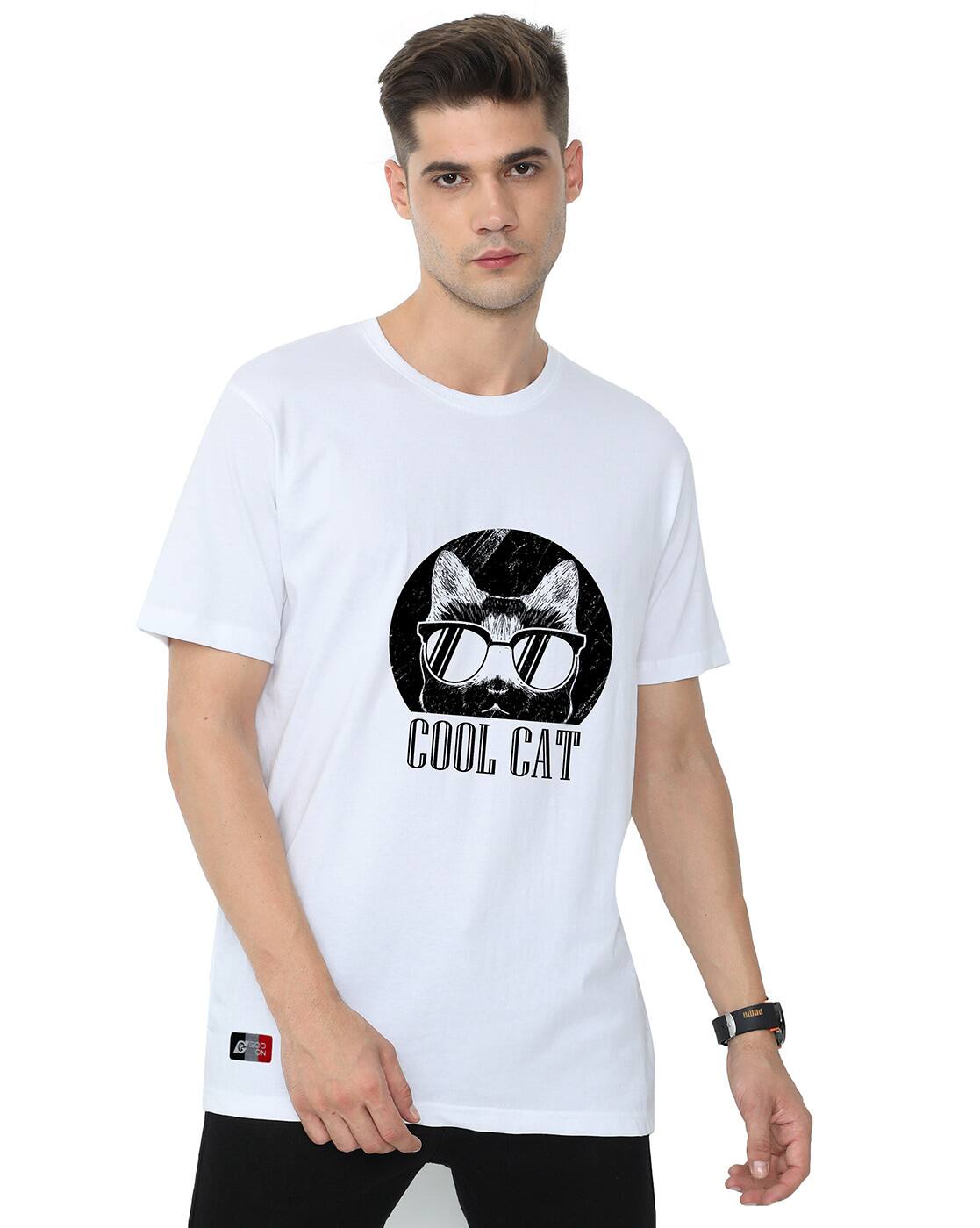 トップス Goo Buy GOO ON Graphic Print Regular Fit T-shirt Online | Ajio.com