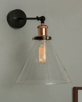 homesake Industrial Glass Cone Wall Lamp Swing Festive Gifts-picture-46