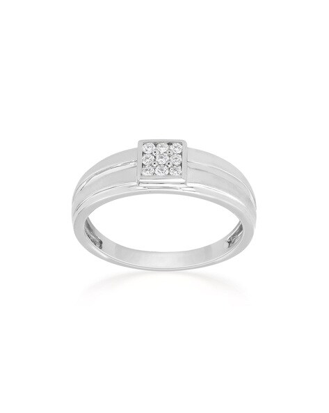 Daesar Platinum Ring Women and Men Engagement Rings Set Crossed With 0.11ct  Wedding Ring Set Diamond White Gold Rings Women Size 5 & Men Size 10 |  Amazon.com