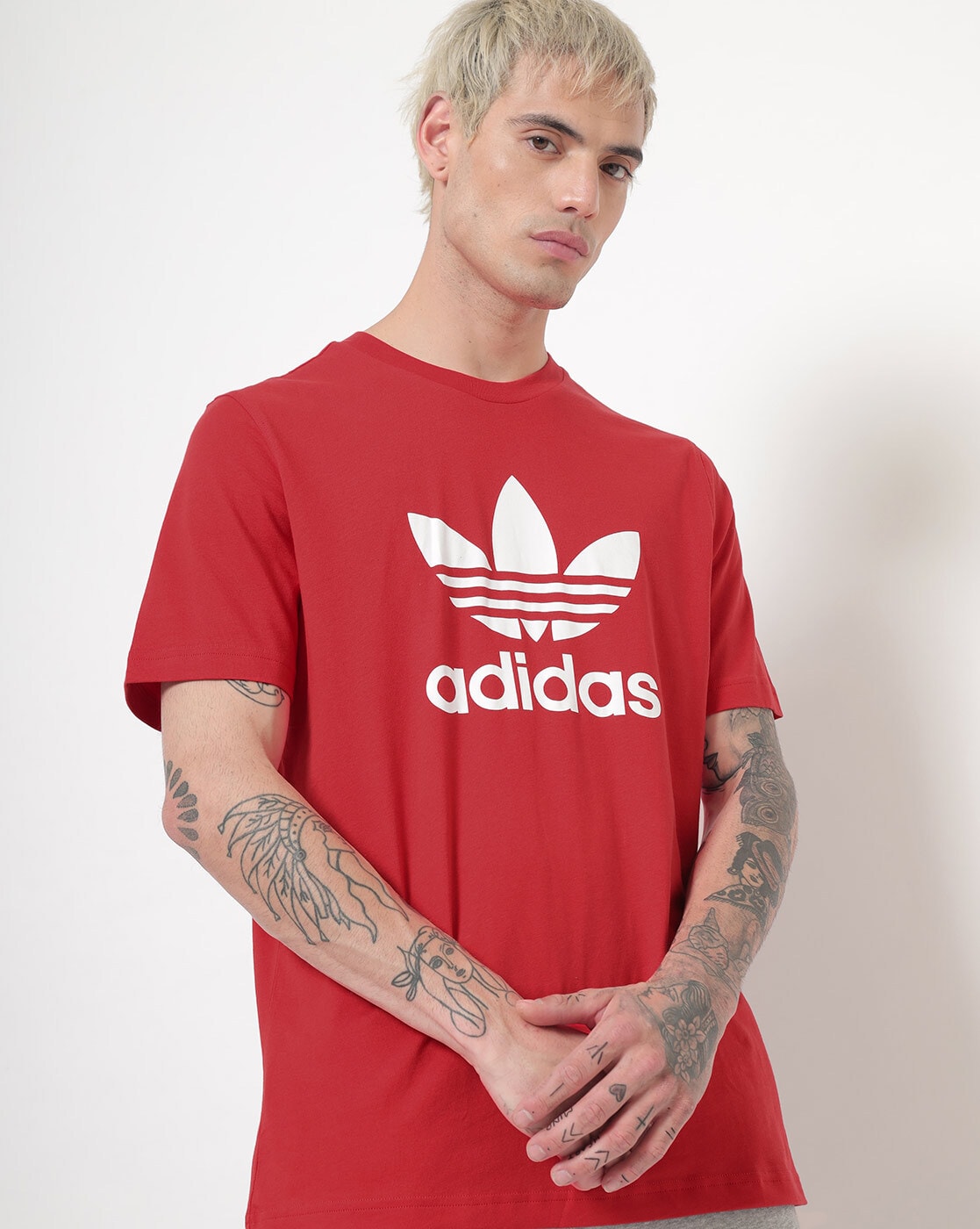 Adidas t shirt online red