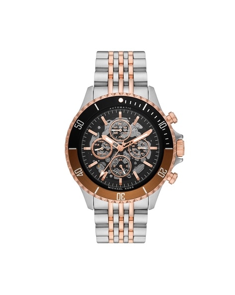 Michael kors black hot sale dial watch