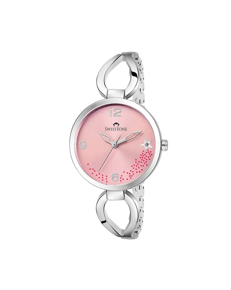 SWISSTONE Analog Women's Watch (Pink Dial Silver Colored Strap) free ship |  eBay