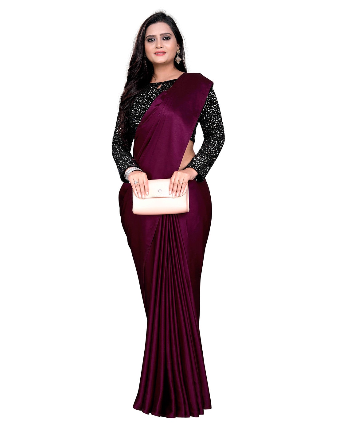 Orgenza Purple Color Pure Organza Silk And Border Gold Embroidery Work And  All Over Print saree With Contrast Blouse at Rs 1699 | Embroidered Sarees |  ID: 24265578088