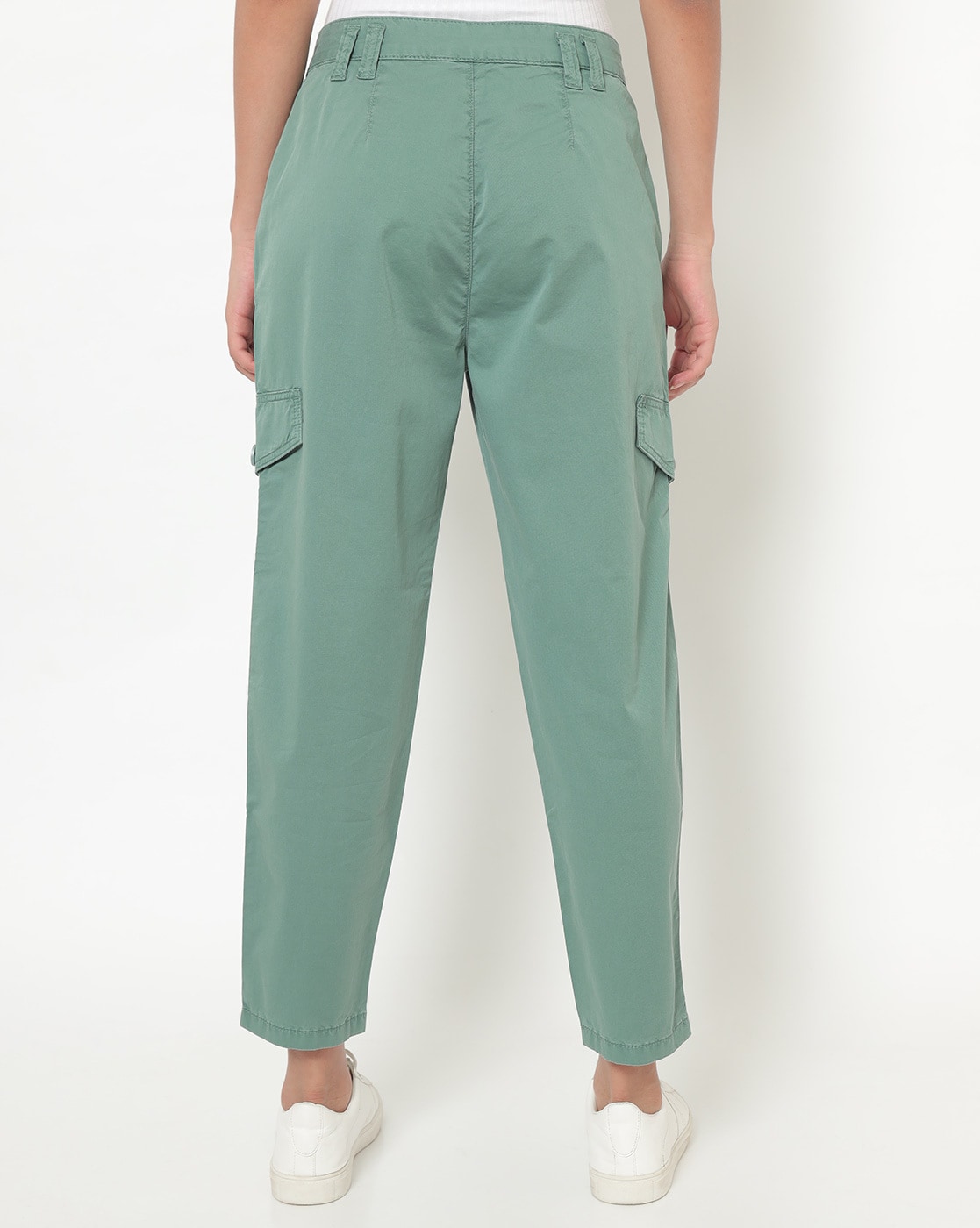Pleated cargo pants  Gina Tricot