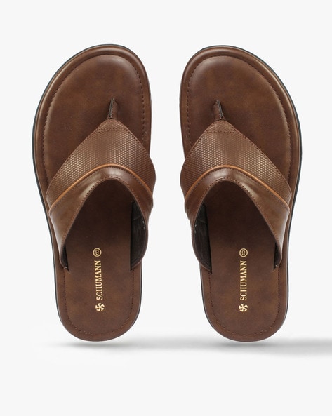 Buy Tan Brown Flip Flop Slippers for Men by SCHUMANN Online