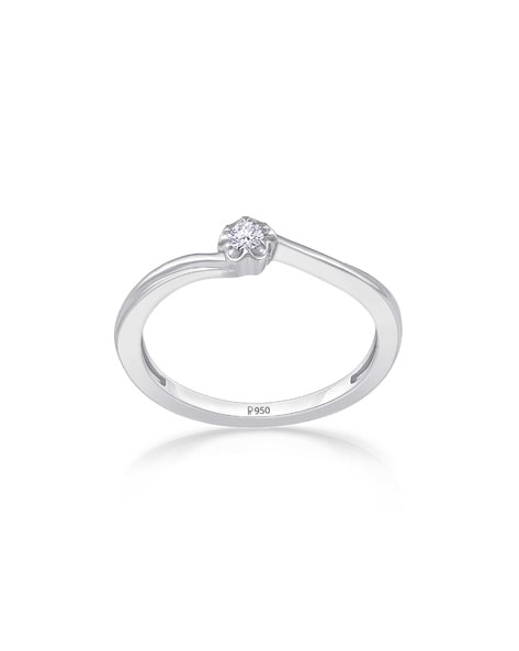 TIFFANY & CO. Three Stone Diamond Engagement Ring in 950 Platinum E VS