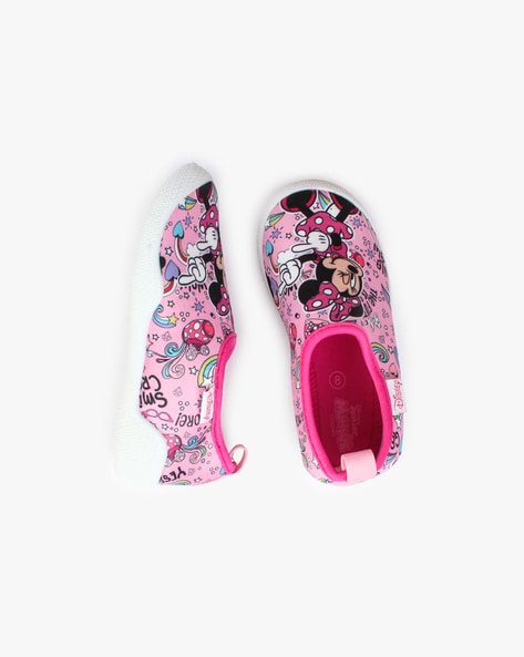 Disney Kids Mickey-Mouse Print-Slip-On Shoes