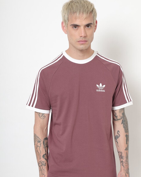 Adidas california t shirt burgundy deals