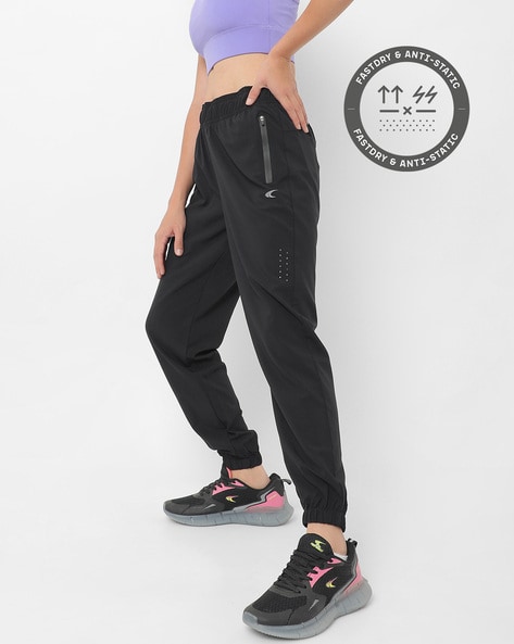 Cuffed Track Pants with Zipped Insert Pockets