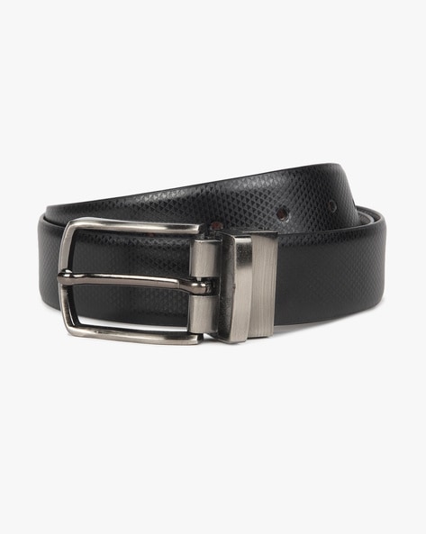 Network Textured Belt with Tang Buckle