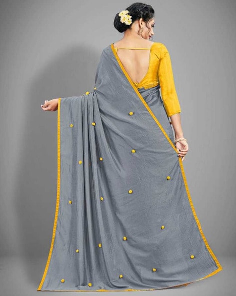 Grey Saree - Buy Grey Colour Sarees Online – Koskii