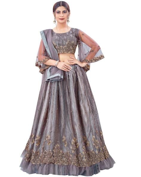 Grey Lehenga Choli - Buy Designer Lehenga Choli