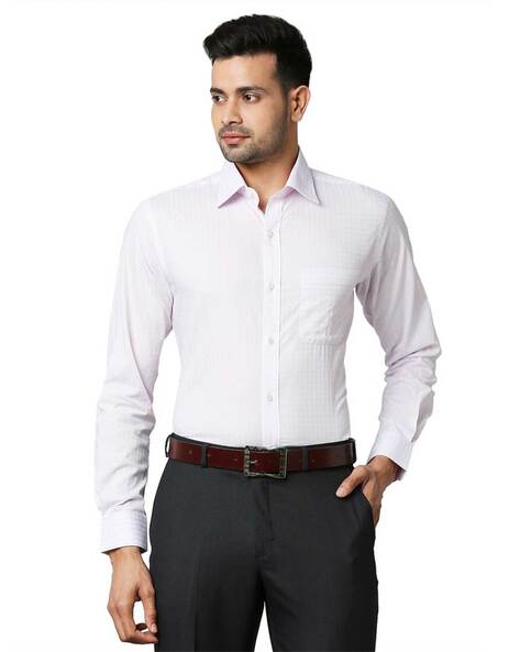 Raymond Men Checked Slim Fit Shirt