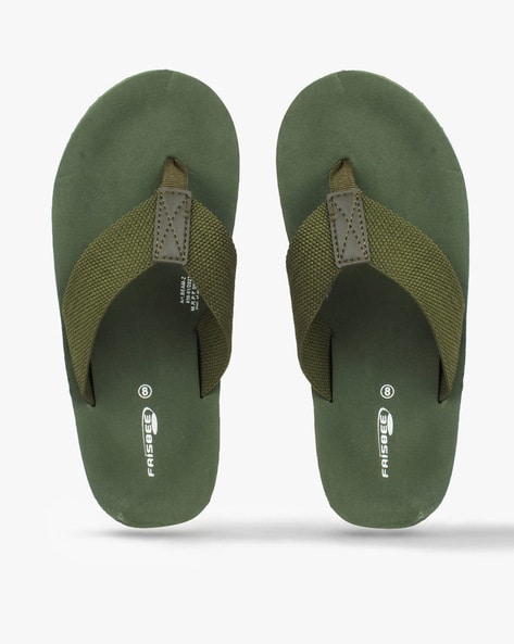 Green flip flops mens new arrivals