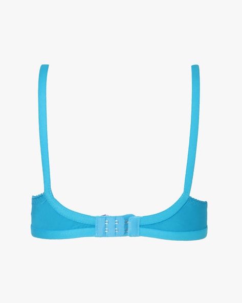 Blue Self Design Non Wired Padded Bra 5303905.htm - Buy Blue Self Design  Non Wired Padded Bra 5303905.htm online in India