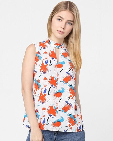 ISCENERY BY VERO MODA Ivanca Floral Print Sleeveless Top