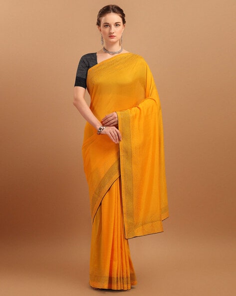 Buy Yellow Sarees for Women by Mm Venture Online