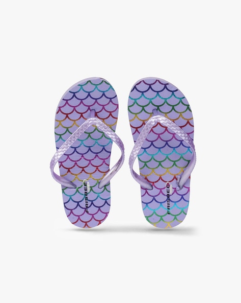 Girls purple flip online flops