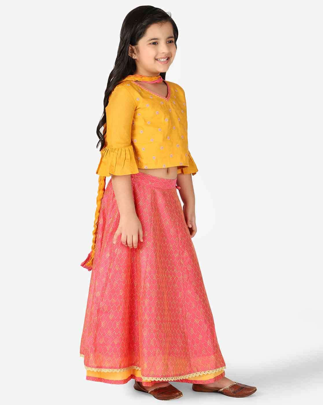 Fabindia Punjabi Lehenga Choli Dupatta - Buy Fabindia Punjabi Lehenga Choli  Dupatta online in India