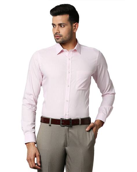 Buy Pink Shirts for Men by RAYMOND 