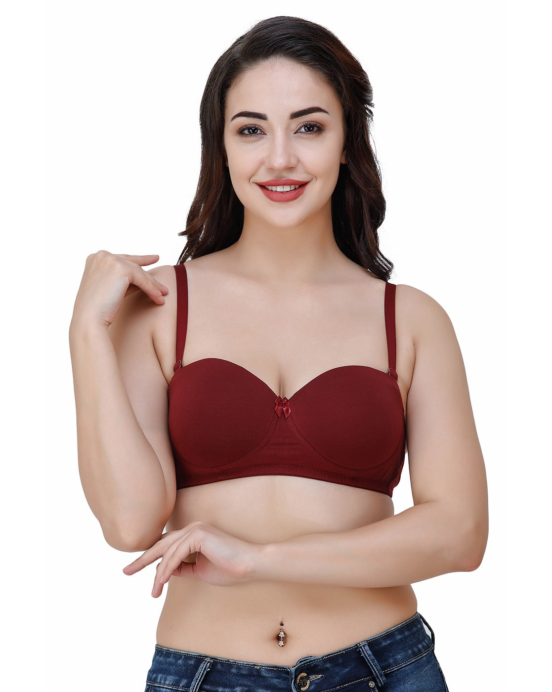 Buy Missfire Women Bra Non-Wired Heavily Padded Push-Up Bra for Women (Pack  Of 1) Maroon Online at Best Prices in India - JioMart.